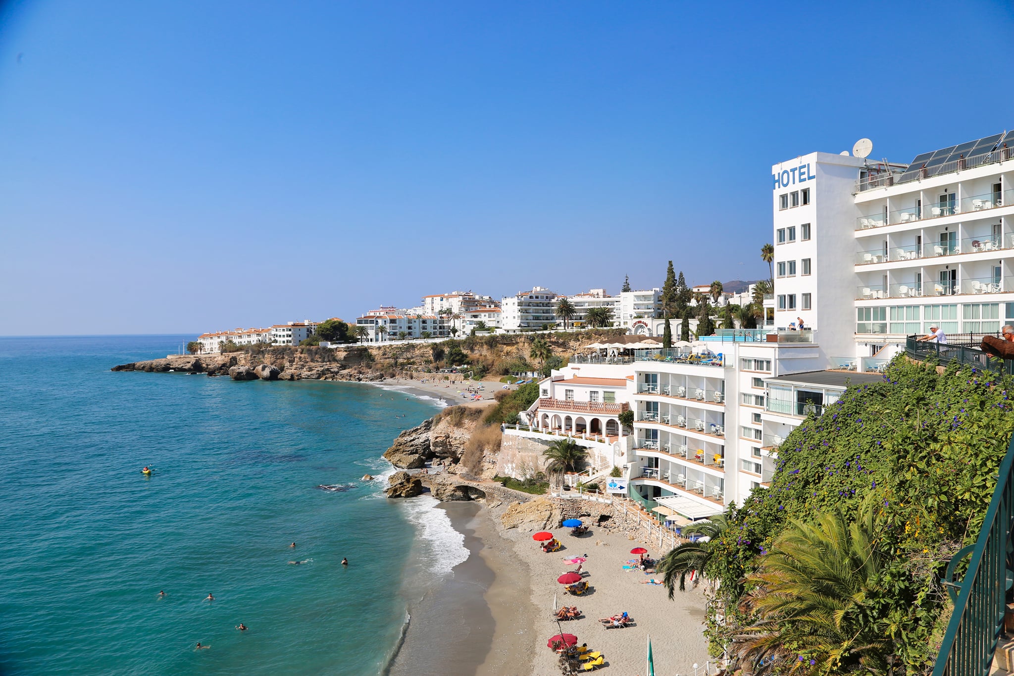 Nerja Beach and Hotels